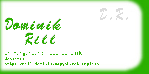 dominik rill business card